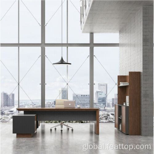 Ergonomic Office Computer Desk Wooden Table And Chair Managers Ergonomic Office Desk Supplier